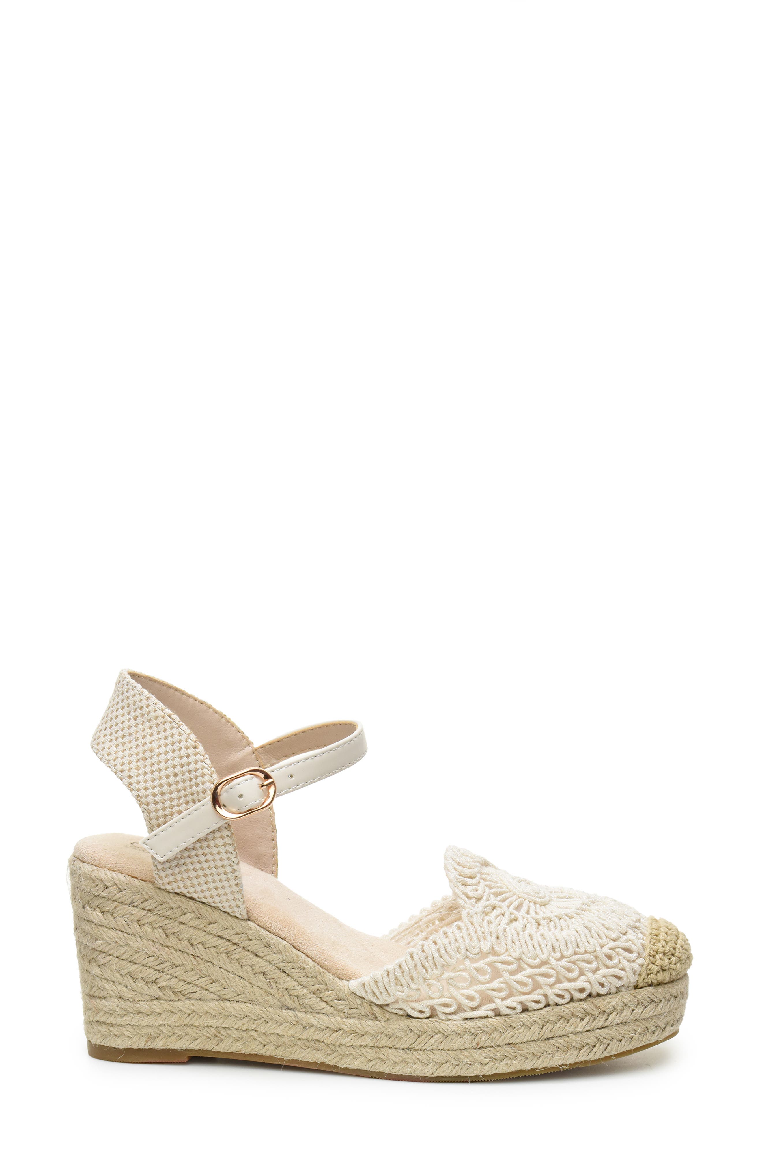 Catherine Catherine Malandrino Laboh Platform Wedge Espadrille Sandal, Alternate, color, 