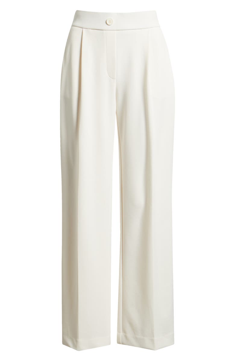 AK ANNE KLEIN Wide Leg Pull-On Pants, Main, color, White Dove