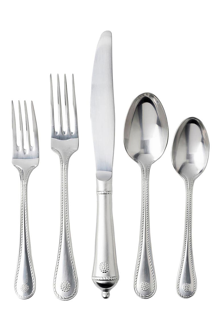'Berry and Thread' 5-Piece Place Setting, Main, color, BRIGHT SATIN