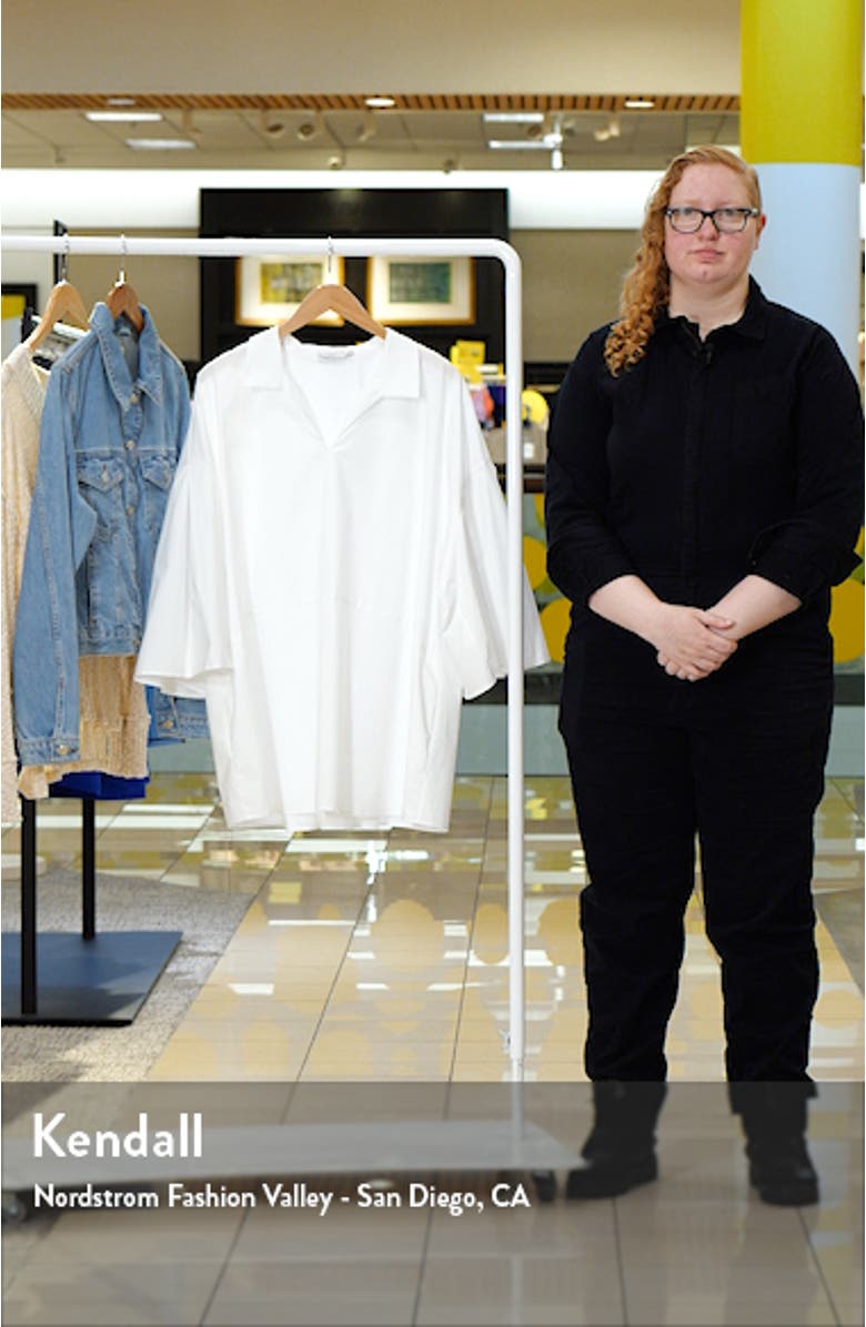 Maureen Cotton Poplin Tunic Shirt, sales video thumbnail