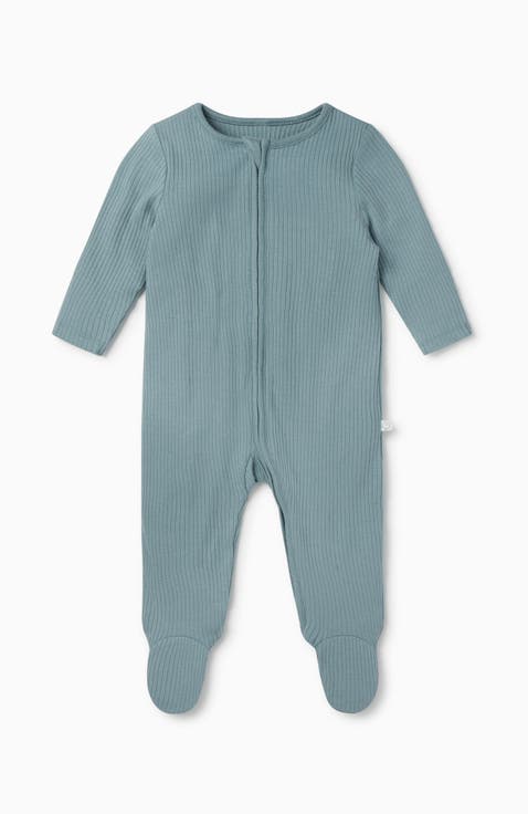 Ribbed Two Way Zip-Up Sleepsuit (Baby)