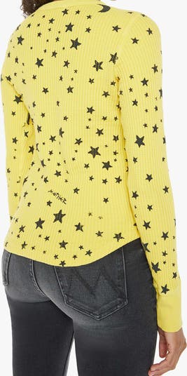 Star Waffle Stitch Stretch Cotton Top