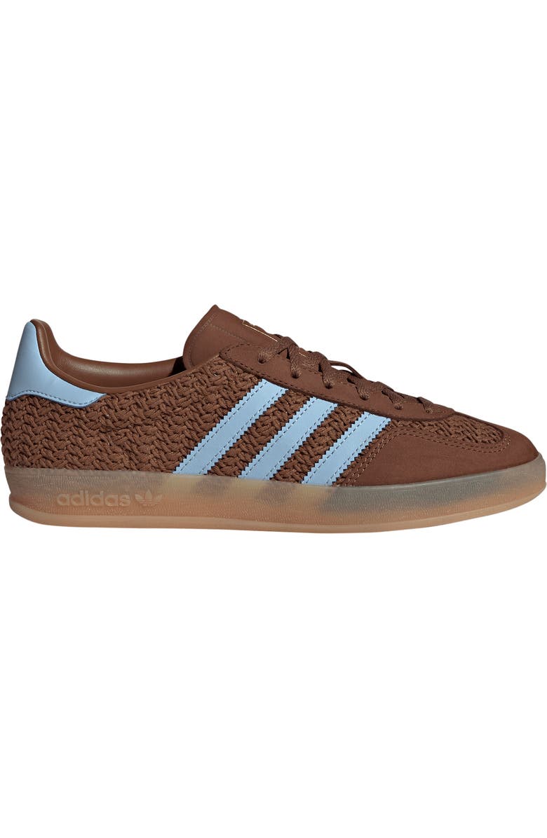 adidas Gazelle Indoor Sneaker, Alternate, color, Preloved Brown/ Clear Sky/ Gum