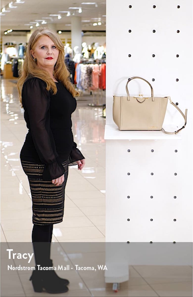 The Kiss Lock Mini Leather Tote, sales video thumbnail