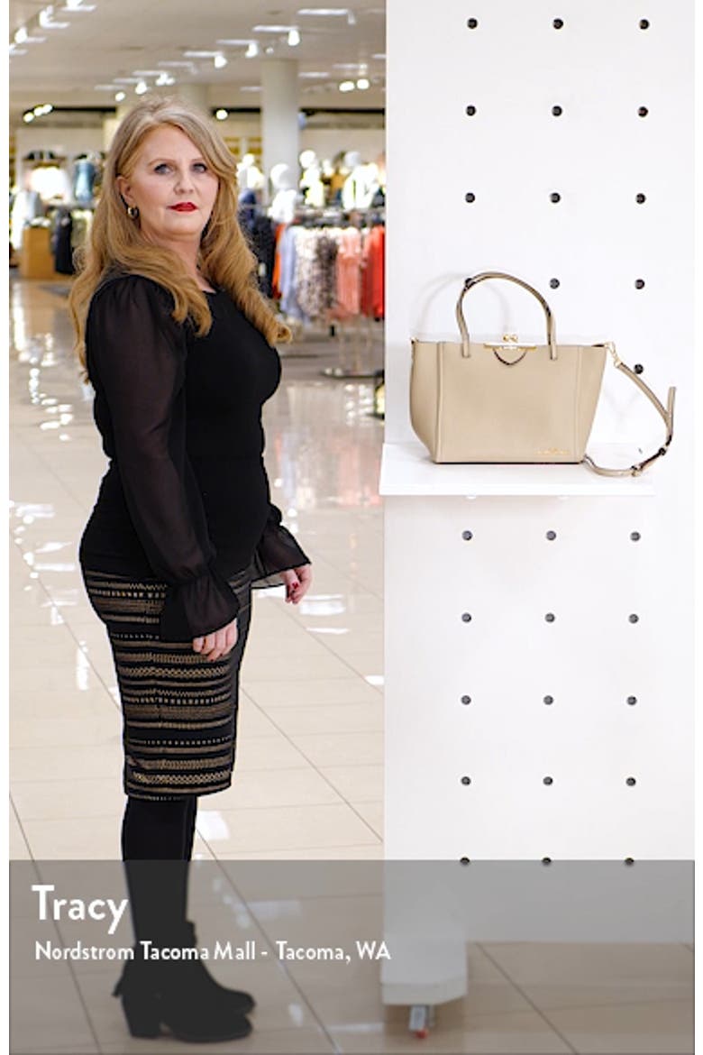 The Kiss Lock Mini Leather Tote video