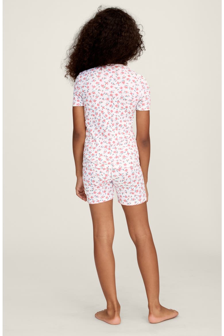 Pink Floral Pointelle Short Set, Alternate, color, PINK