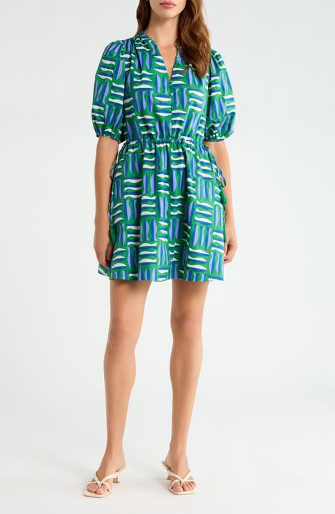 Hesper Marlin Print Cotton Minidress