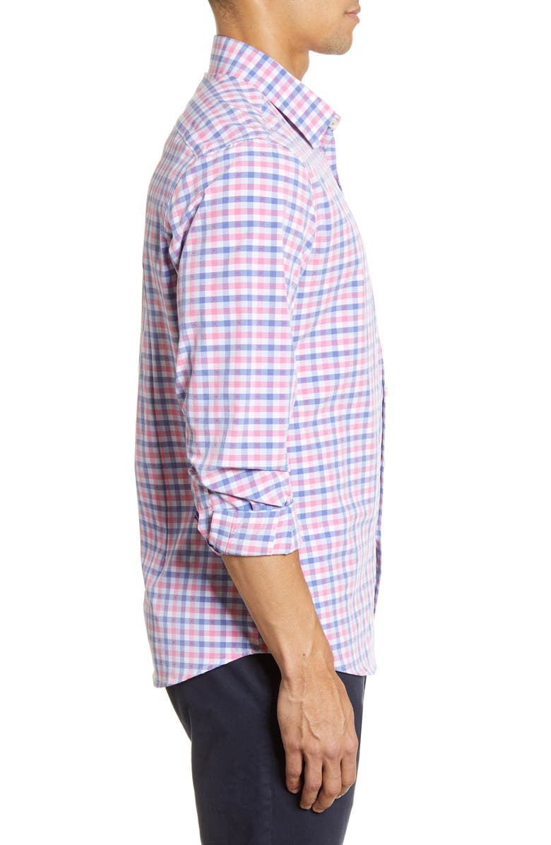 MOVE Performance Apparel Check Button-Up Shirt, Alternate, color, 