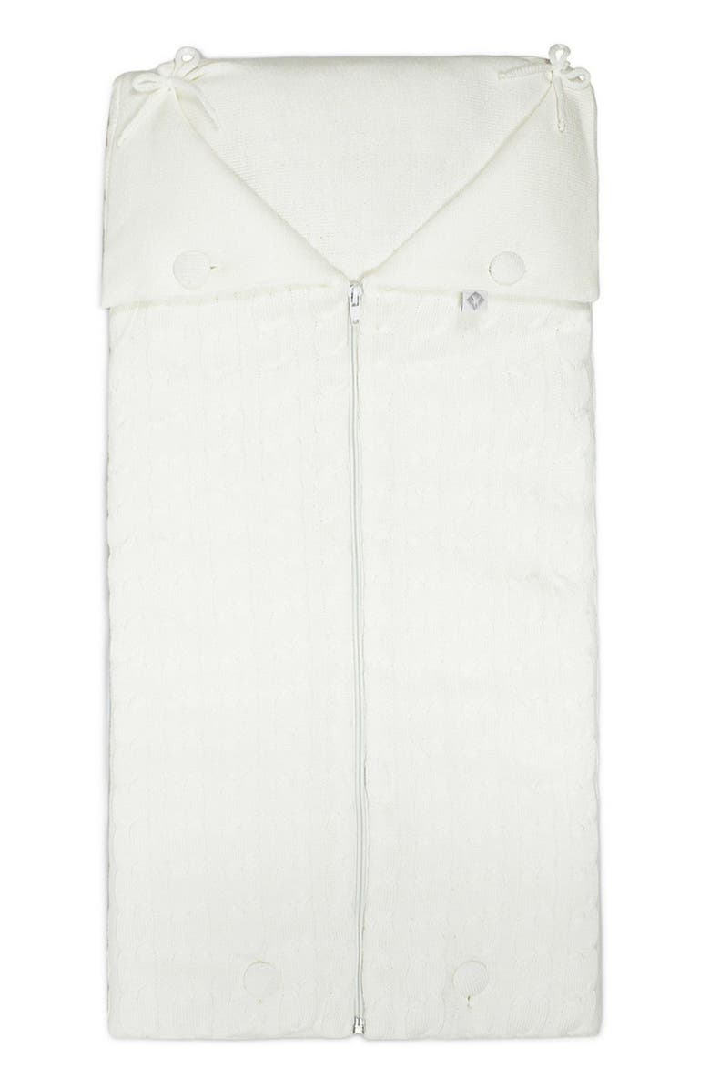 RIAN TRICOT Cocoon Zip-Up Wearable Blanket, Main, color, Off White