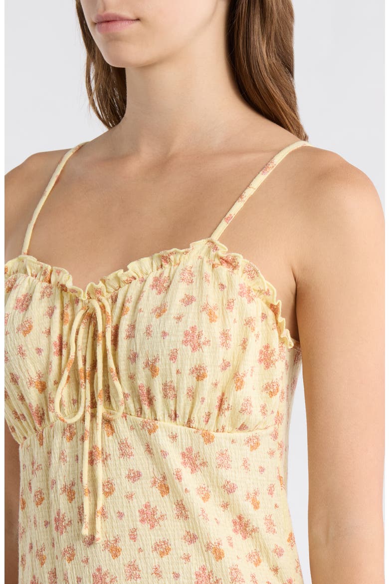 Ruffle Neck Chemise, Alternate, color, PALE YELLOW