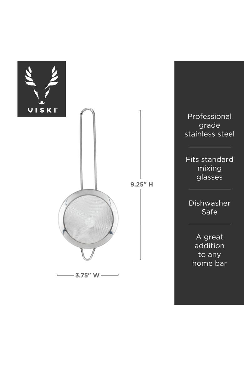 Harrison Mesh Cone Strainer in Stainless Steel, Alternate, color, Silver