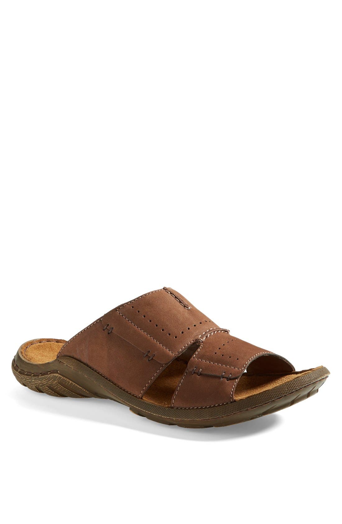 Josef Seibel 'Logan 21' Slide Sandal, Main, color, Nut Leather