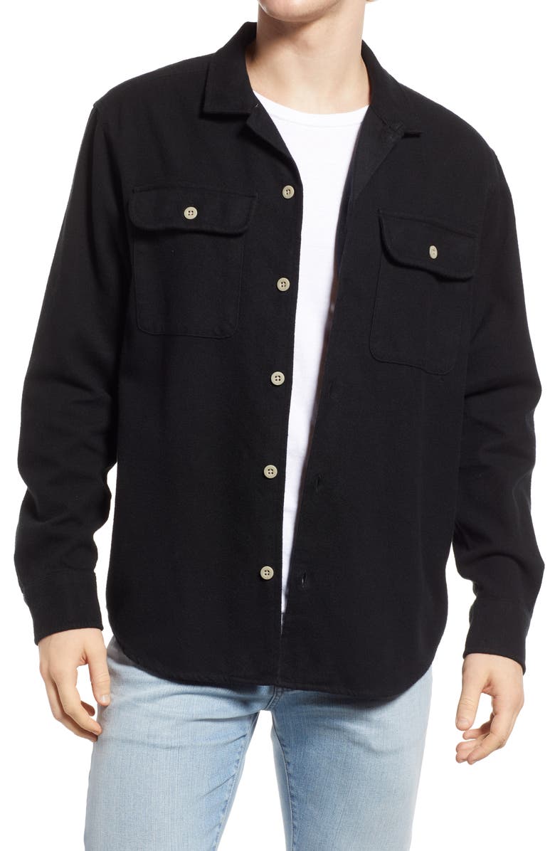 Madewell Brushed Twill Easy Shirt Jacket, Main, color, 
