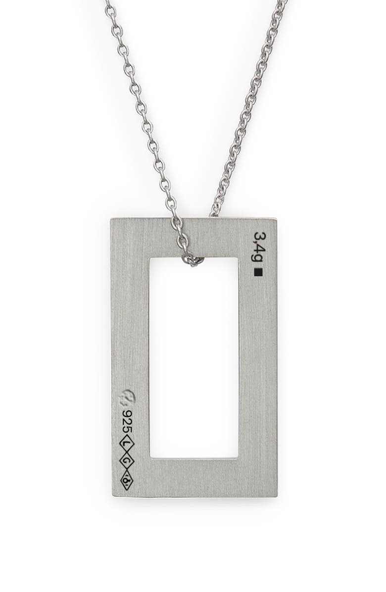 le gramme Men's 3.4G Polished & Brushed Sterling Silver Pendant Necklace, Alternate, color,