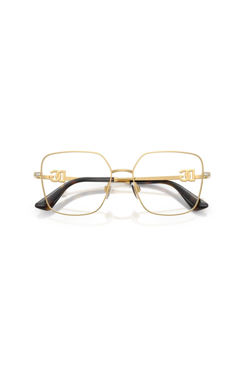 56mm Square optical glasses, Alternate, color, Gold