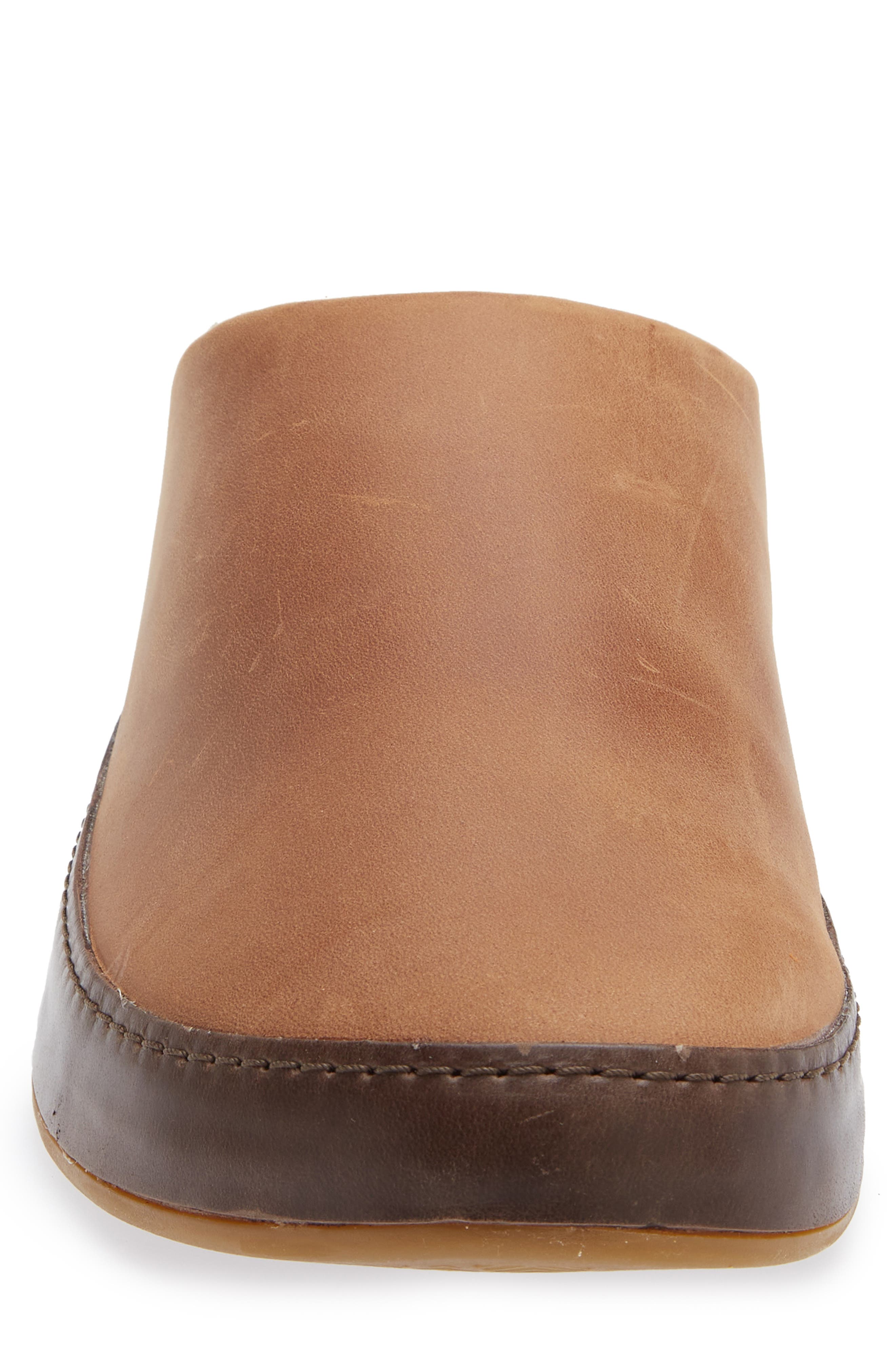 Lolii Genuine Shearling Lined Slipper, Alternate, color, TOFFEE/ DK JAVA