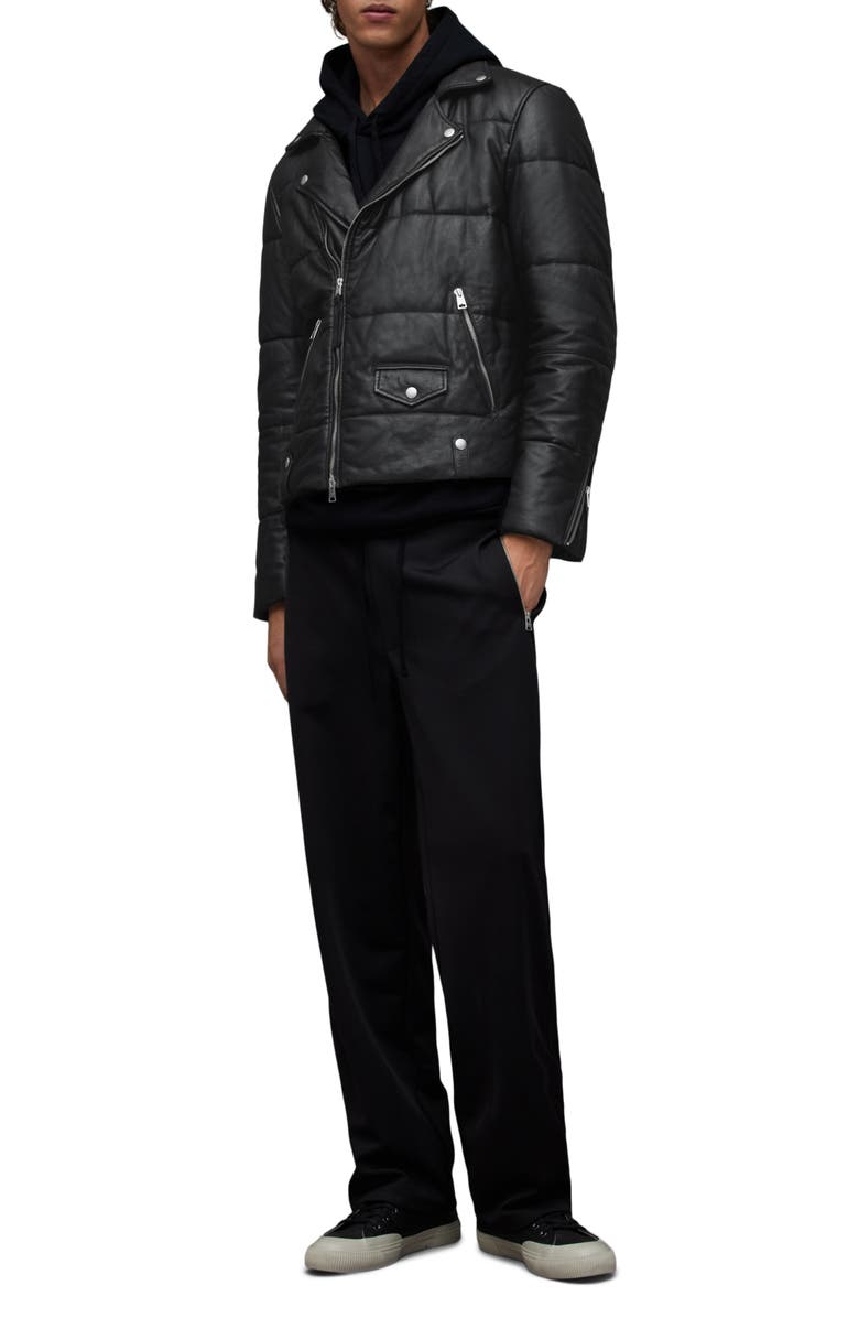 AllSaints Ryder Quilted Leather Moto Jacket, Alternate, color, 
