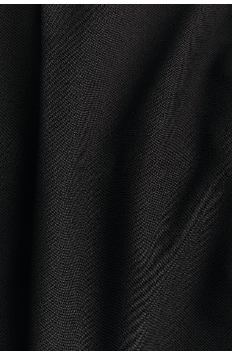 H&M Pleat-front Culottes, Alternate, color, Black