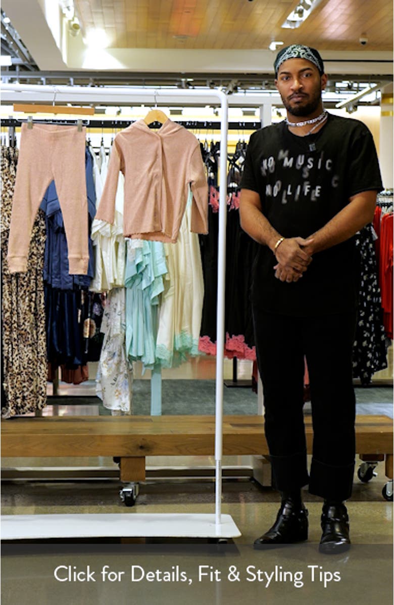 Kids' Cotton Rib Button-Up Hoodie & Leggings Set, sales video thumbnail