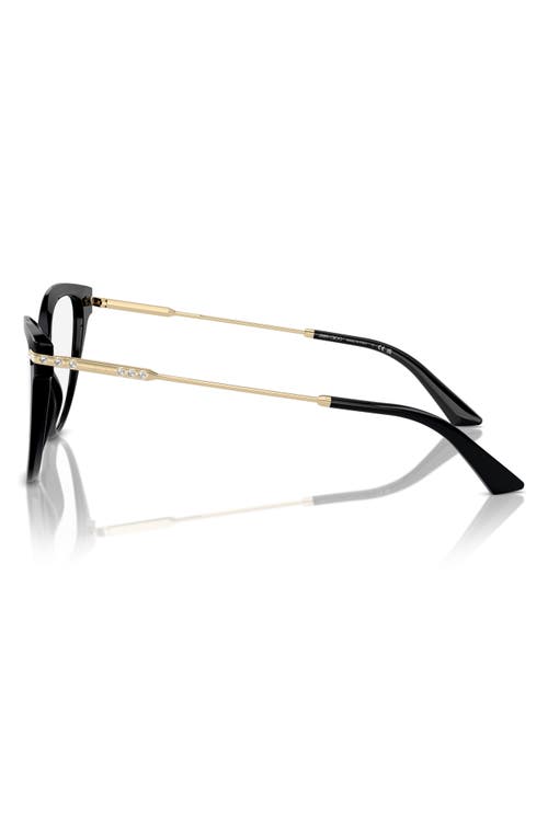 Jimmy Choo 54nn Cat Eye Optical Glasses In Black