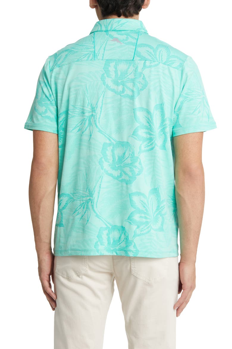 Delray Fresco Stretch Polo, Alternate, color, AQUA ALOHA
