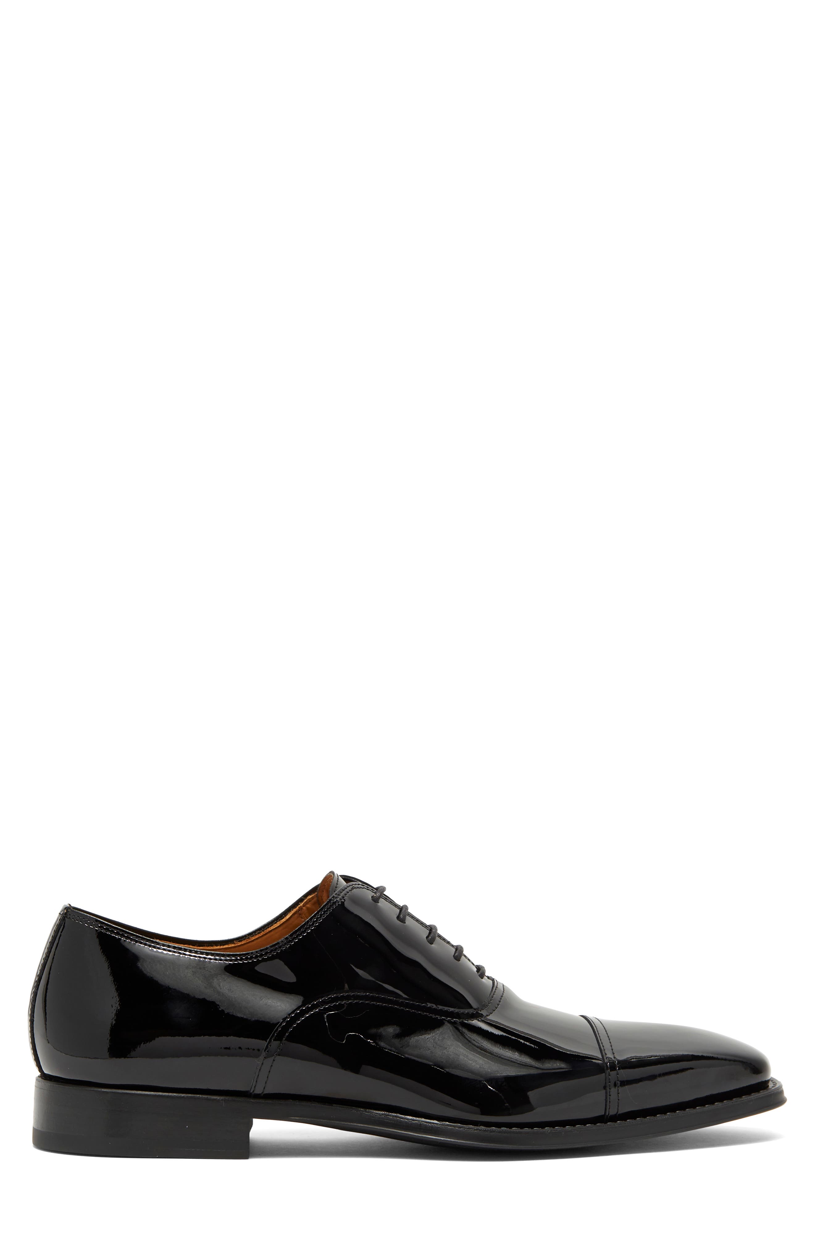 Magnanni Lucas Patent Leather Oxford, Alternate, color, Black
