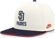 Nike Men's Nike Cream/Navy San Diego Padres Cooperstown Pro Dri-FIT Snapback Hat