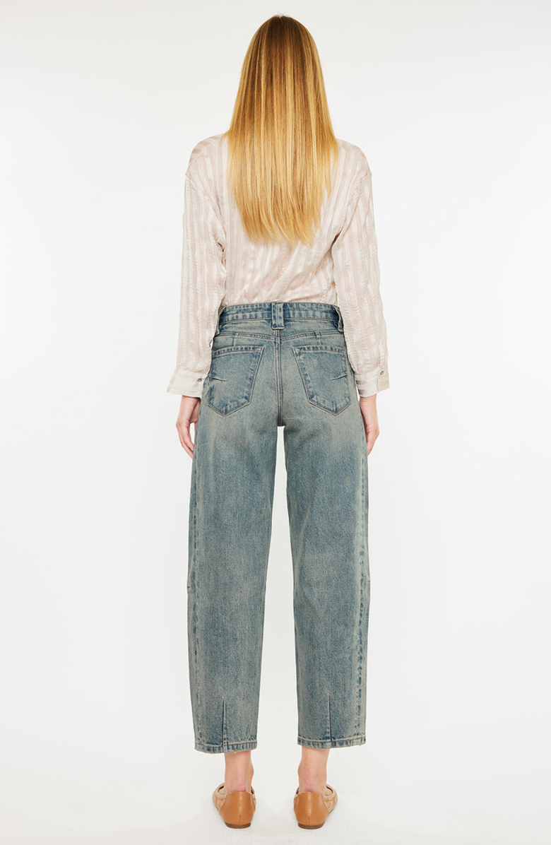 KanCan Cecilia High Rise Slim Barrel Jeans, Alternate, color, Medium Wash