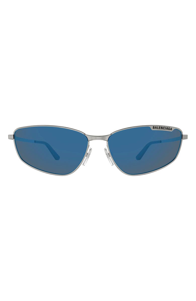 Balenciaga 60mm Oval Sunglasses, Alternate, color,