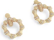 Anabel Aram Jewelry Bamboo Double Hoop Earrings