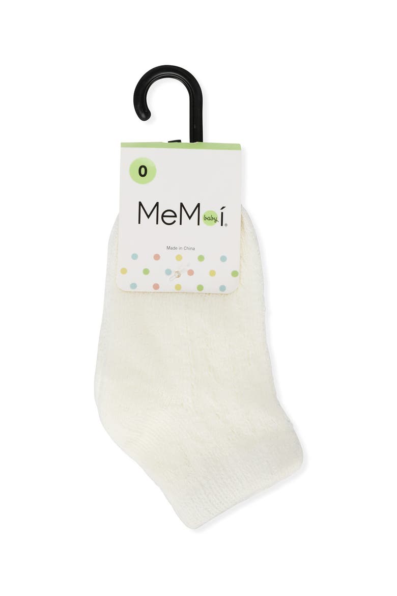 Pelerine Anklet Socks, Alternate, color, Winter White