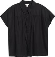 Caslon® Linen Blend Button-Up Shirt