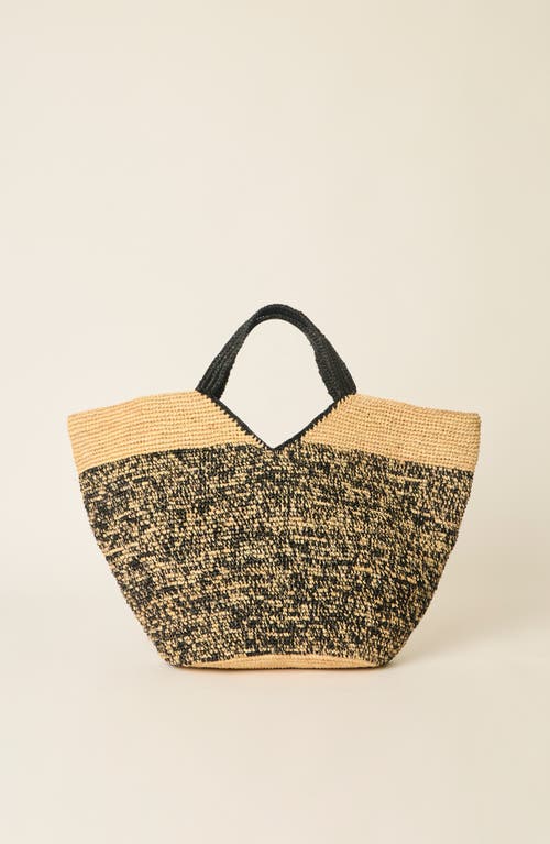 BTB Los Angeles Bronson Large Tote in Black/natural at Nordstrom