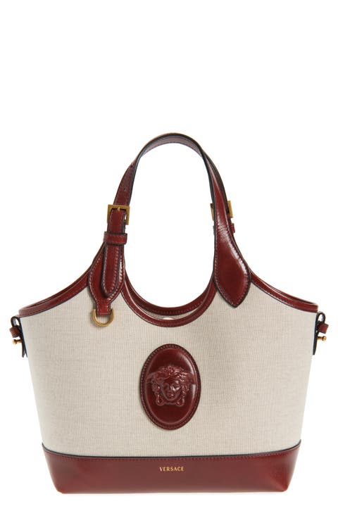 Small La Medusa Canvas & Leather Tote