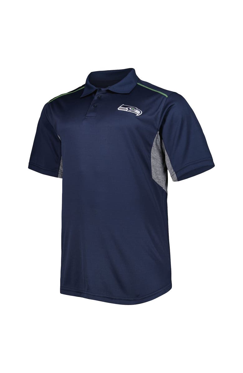 PROFILE Men's College Navy Seattle Seahawks Big & Tall Team Color Polo, Alternate, color, Navy