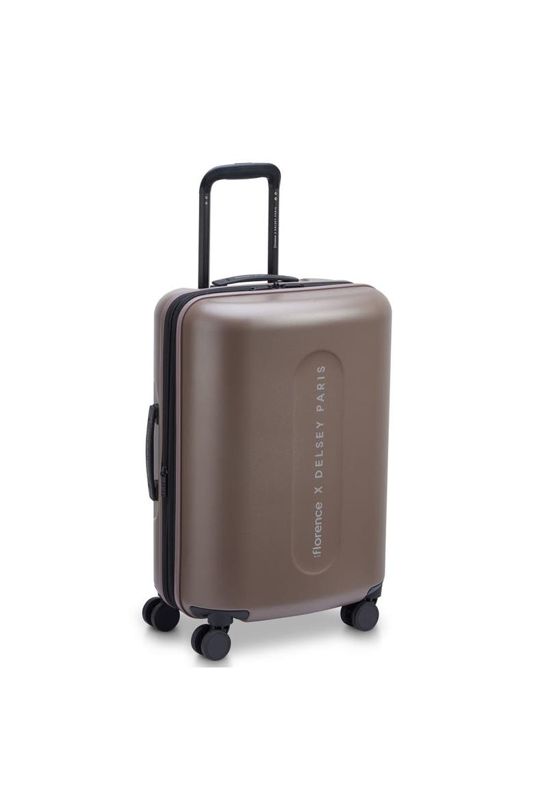 Catch Flights Expandable 20" Carry-On Spinner, Alternate, color, Chestnut