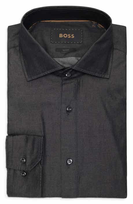 BOSS Hays Slim Fit Cotton Dress Shirt