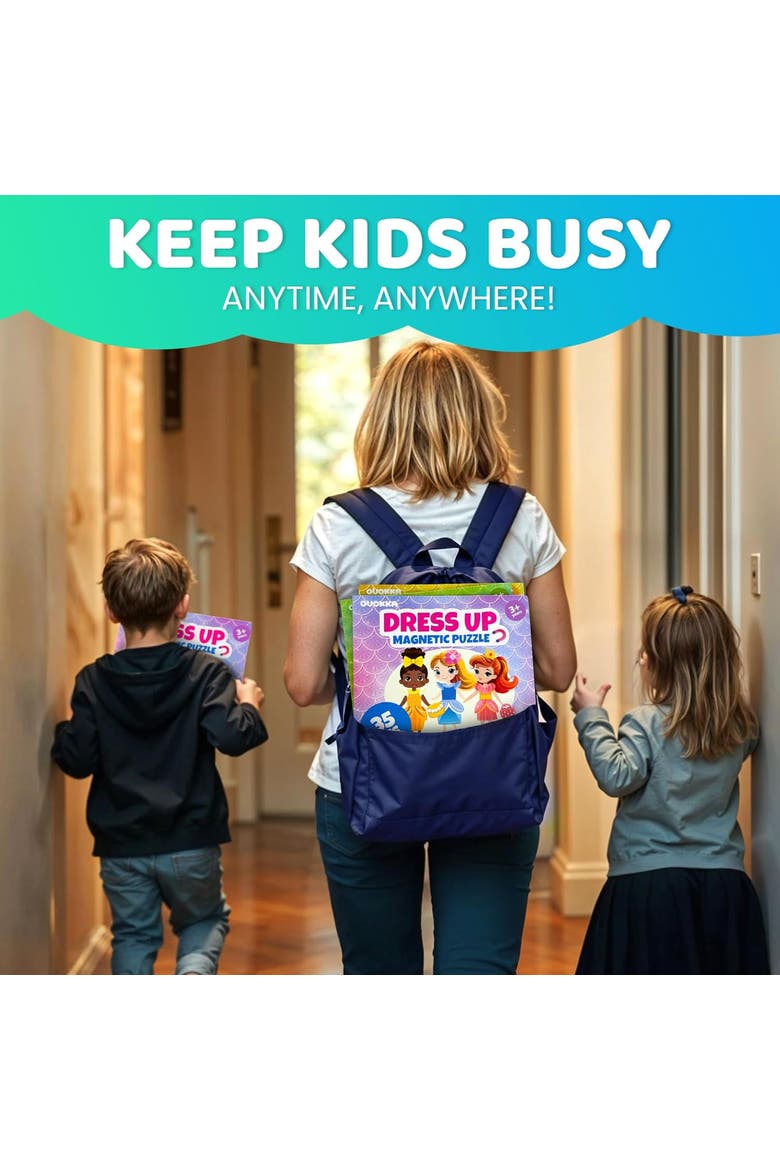 Magnetic Educational Kids Dress-Up Dolls, Alternate, color, Mermaids