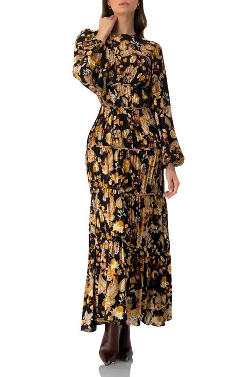 Puff Sleeve Maxi Dress