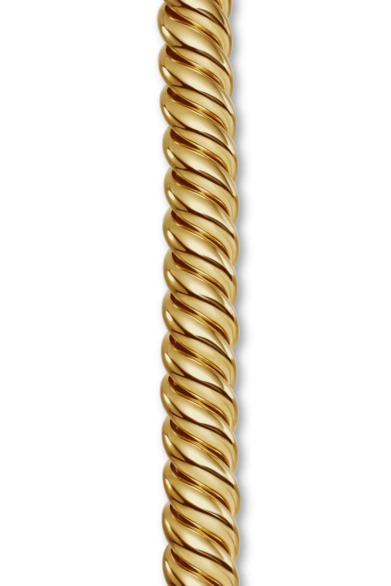 Sculpted Cable Bracelet in 18K Yellow Gold, 14mm, Alternate, color, 18K YELLOW GOLD