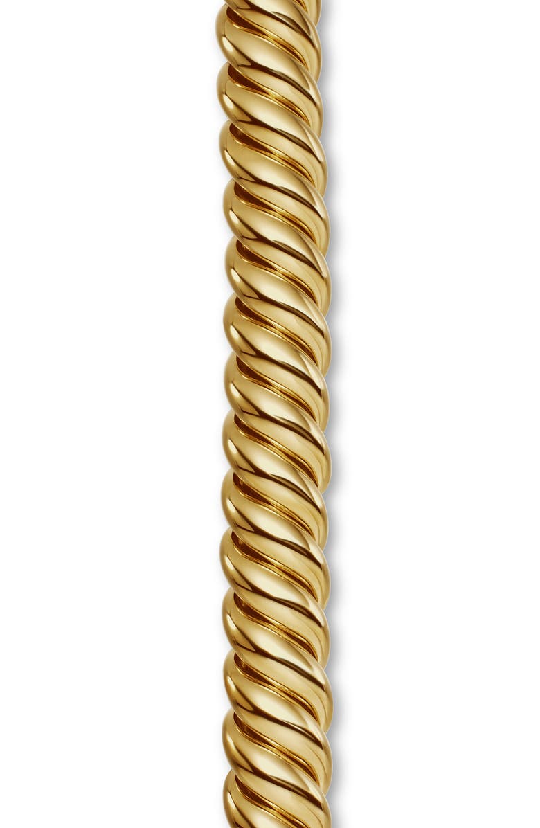 David Yurman Sculpted Cable Bracelet in 18K Yellow Gold, 14mm, Alternate, color, 18K Yellow Gold