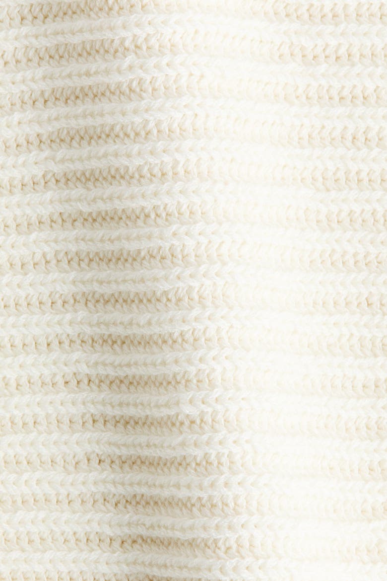 Boat-Neck Rib-Knit Sweater, Alternate, color, Cream