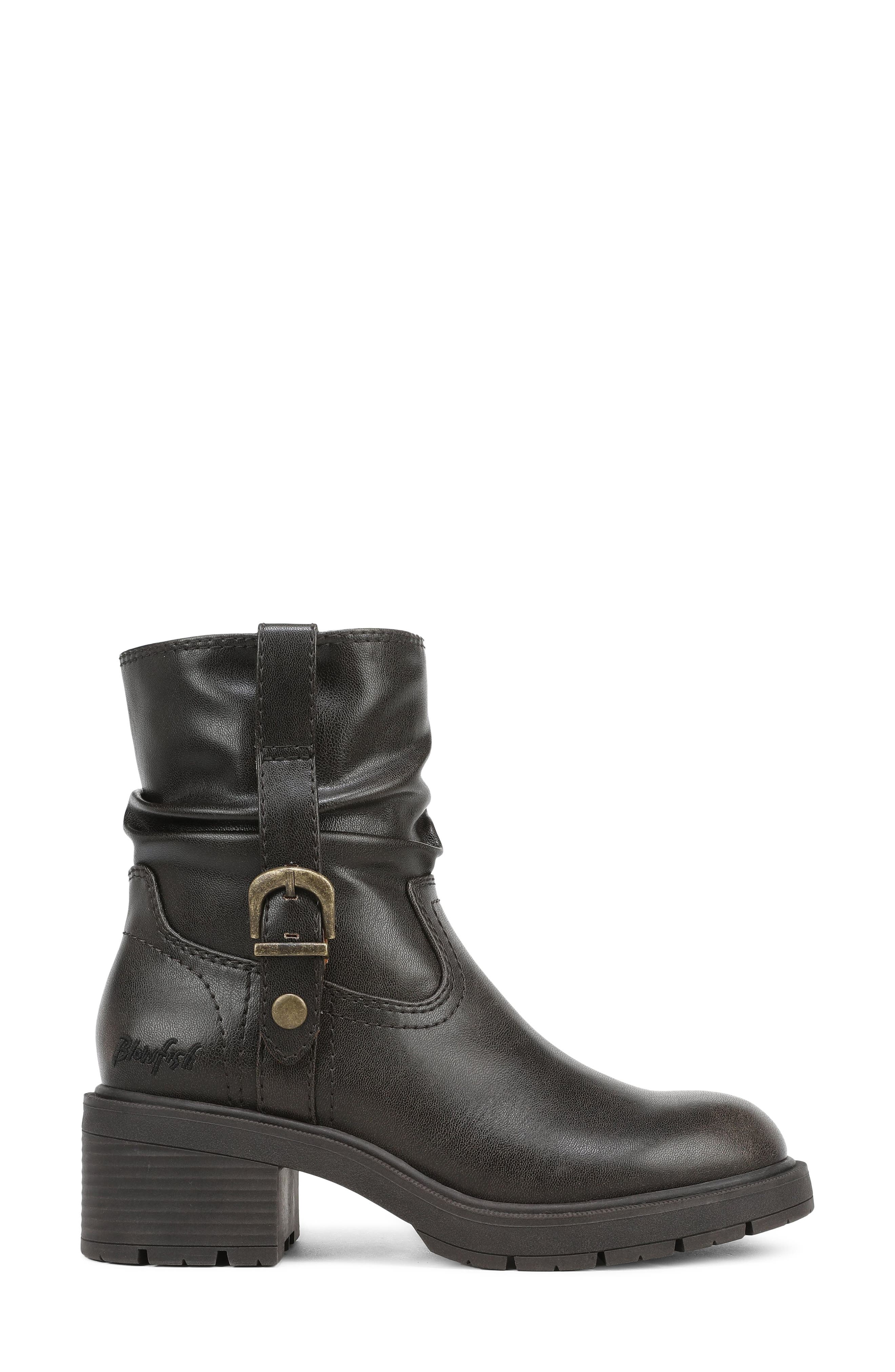 Finley Faux Leather Bootie, Alternate, color, CHOCOLATE FAUX LEATHER