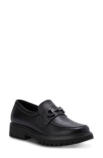 Shop Eastland Lexi Log Sole Bit Buckle Loafer In Black