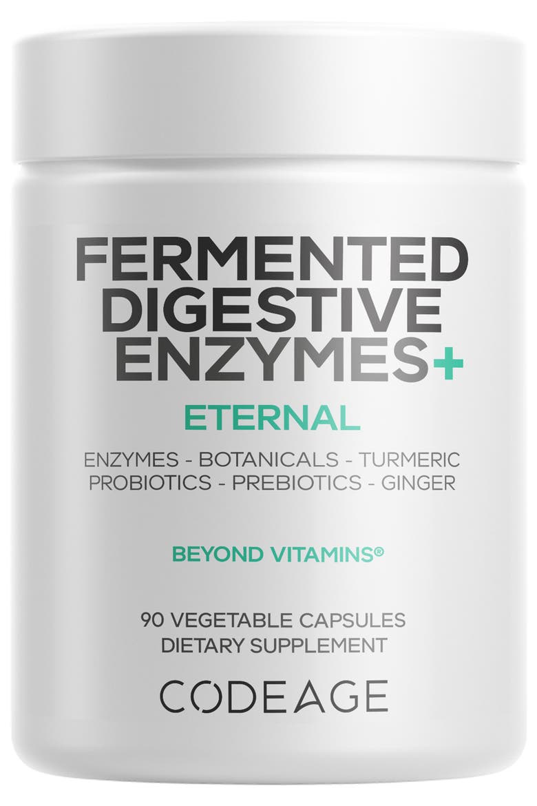 Fermented Digestive Enzymes Supplement, Main, color, White