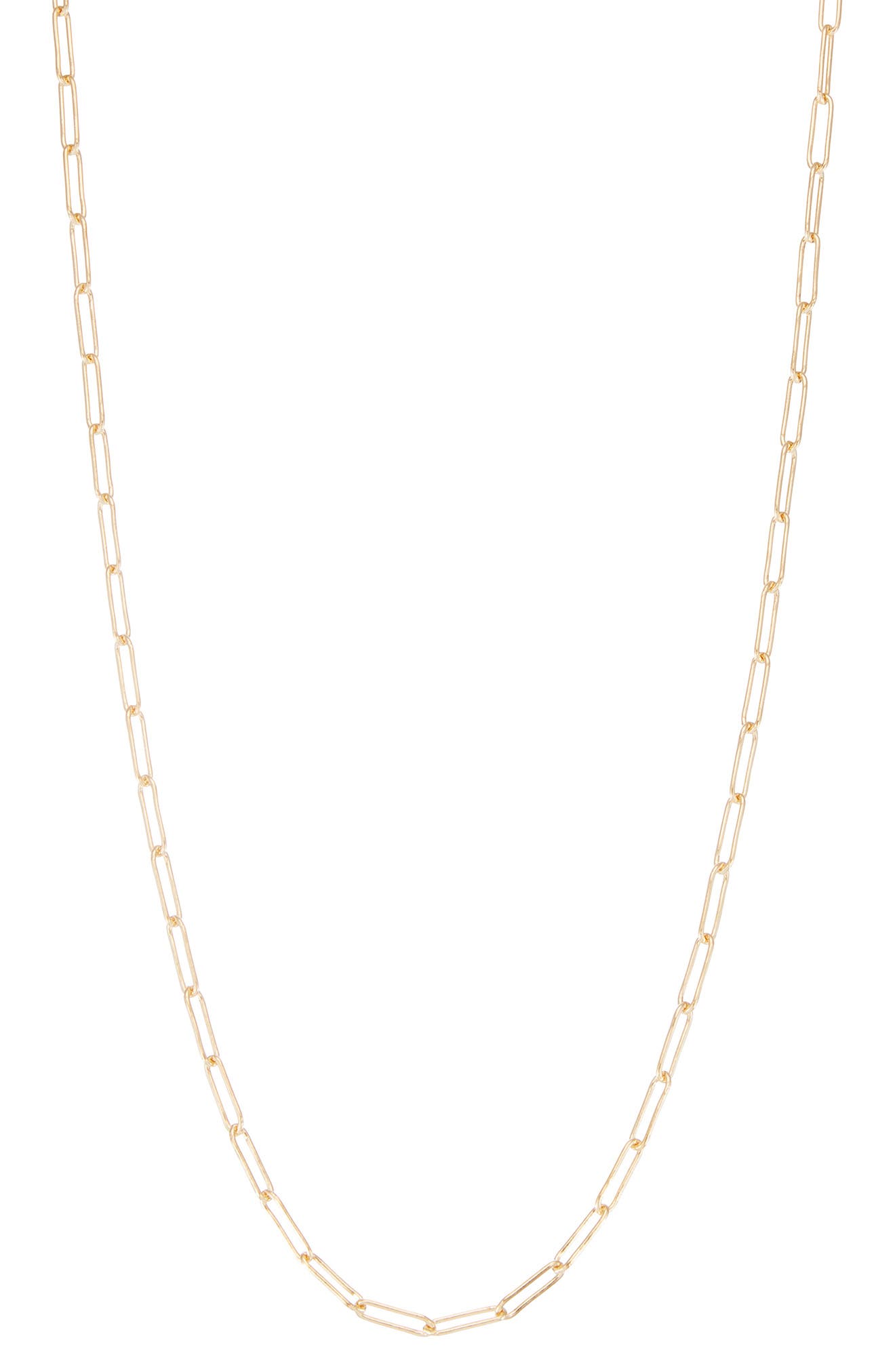 FUZION CREATIONS Paper Clip Chain Necklace