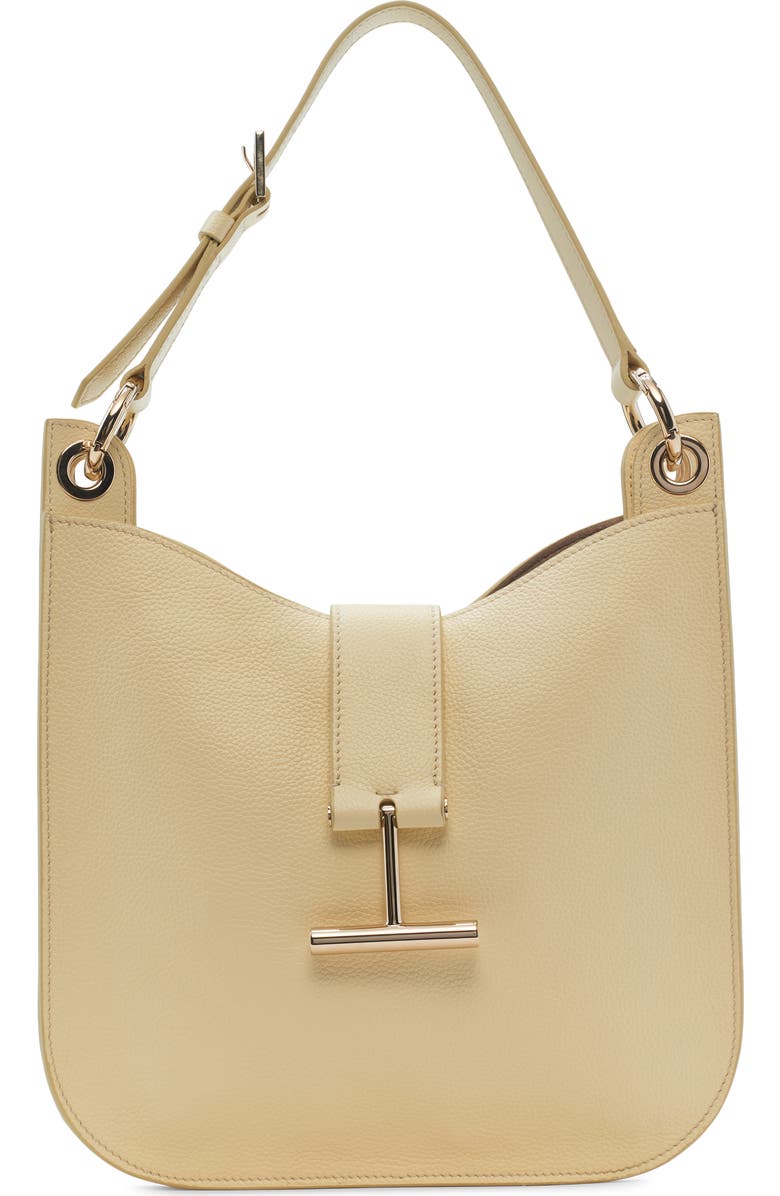 TOM FORD Small Tara Leather Top Handle Bag, Main, color, Double Cream
