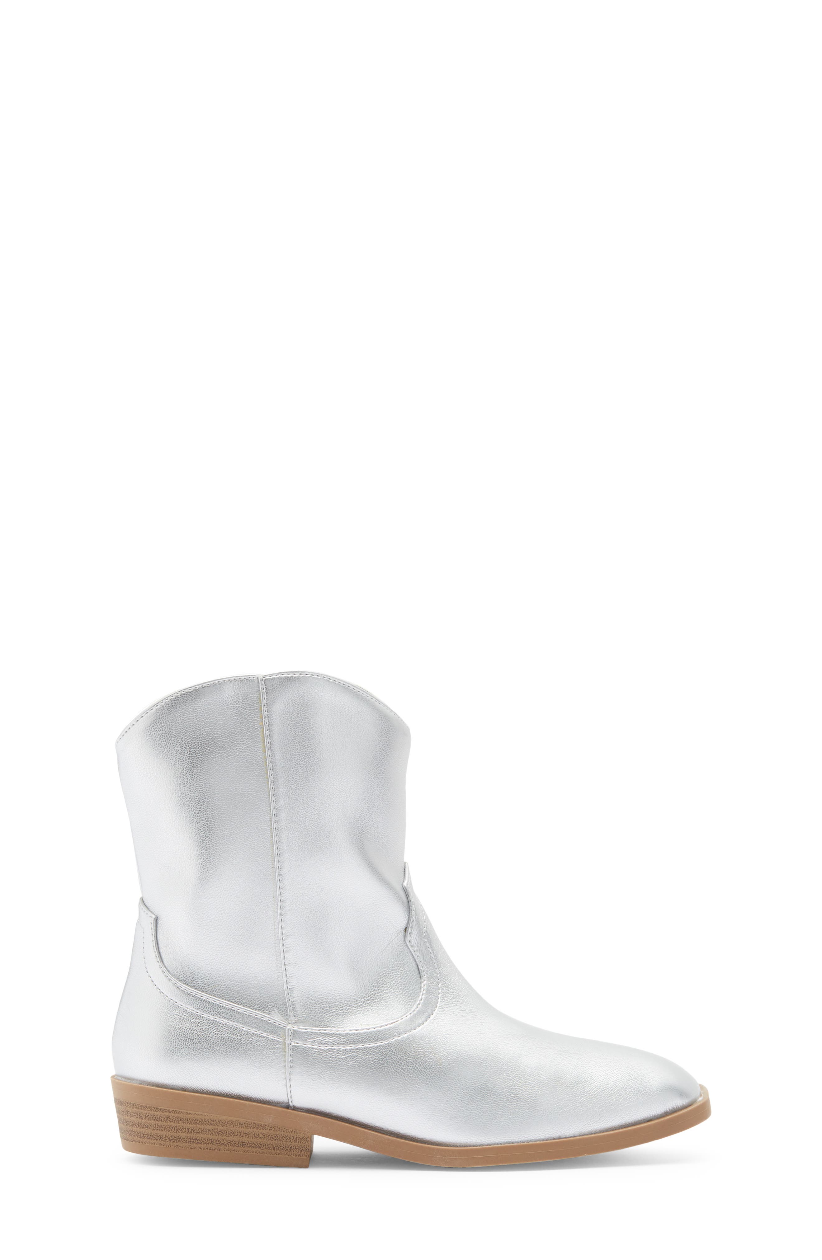DV by Dolce Vita Kids' Shayke Western Boot, Alternate, color, Silver
