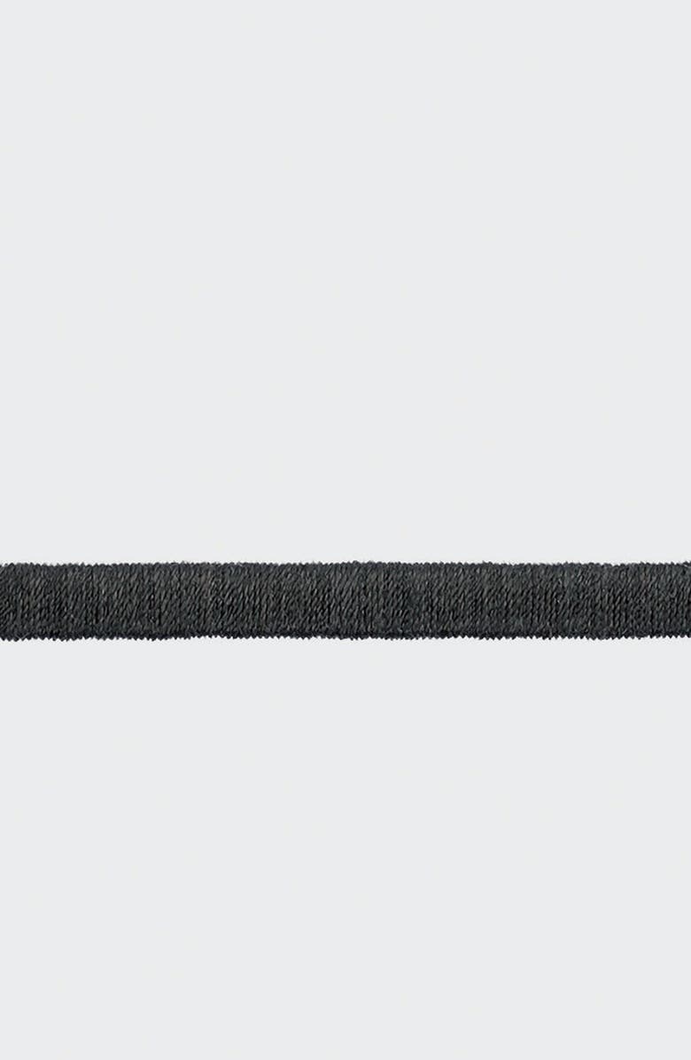 Matouk Bergamo 500 Thread Count Cotton Percale Flat Sheet, Alternate, color, Black