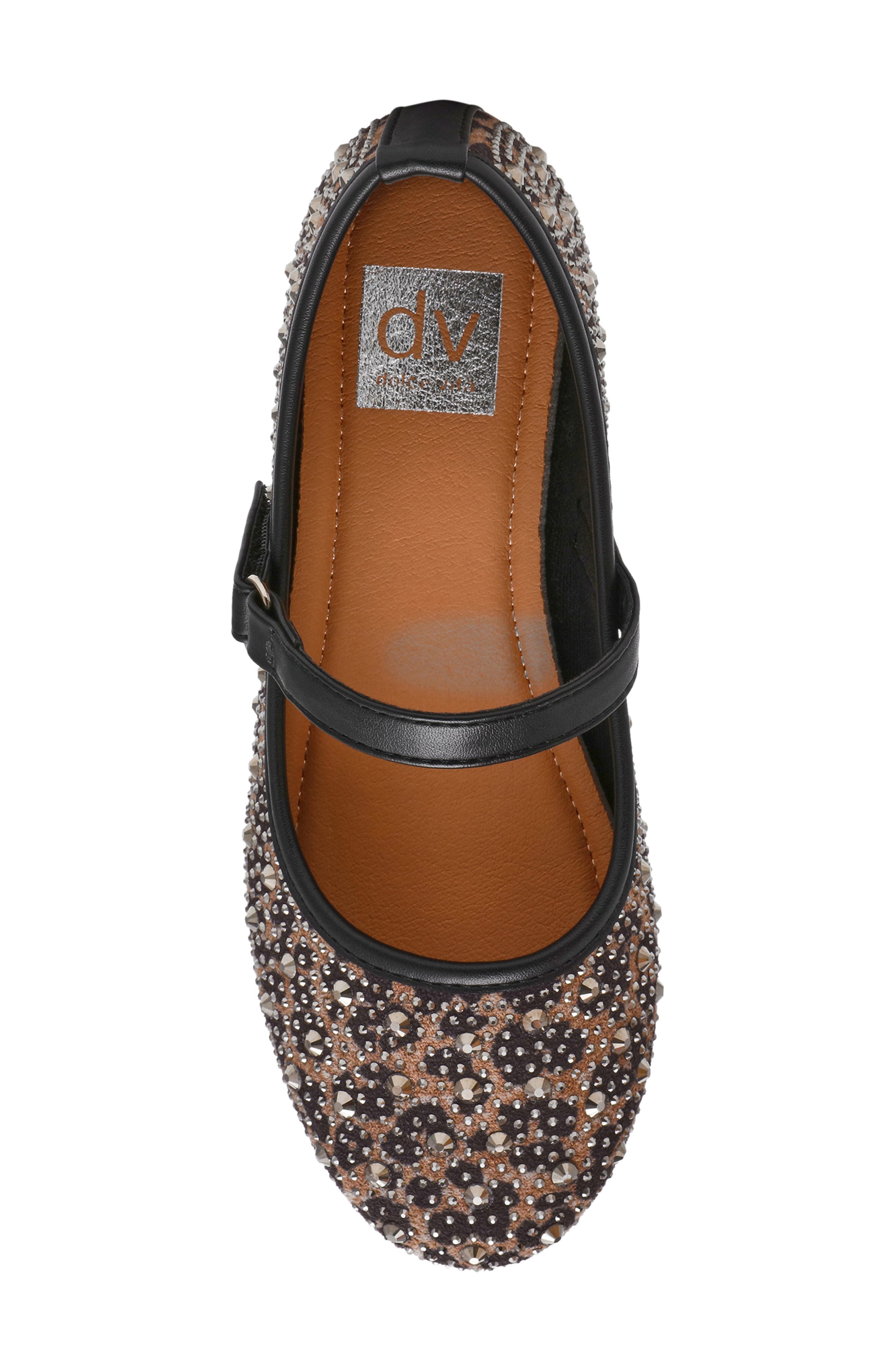 DV by Dolce Vita Kids' Bonza Mary Jane Flat, Alternate, color, Leopard